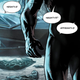 Bruce Wayne getting scanned by the Bat Computer.